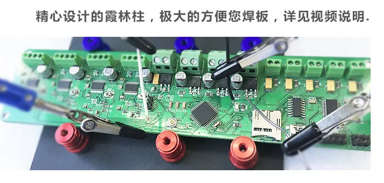 Монтажная плата PCB для ремонта мобильных телефонов материнская плата для ремонта мобильного телефона Хвостовая вилка Магнитный крепеж зажимы увеличение