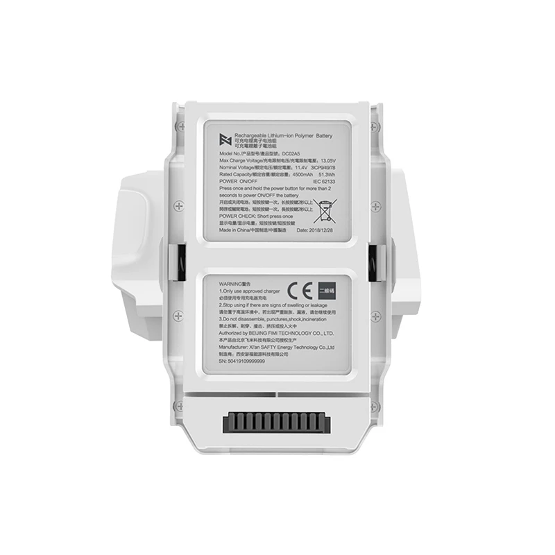 Цена Для Xiaomi FIMI X8 SE оригинального дрона Батарея 11,4 V 4500mah с видом от первого лица 3 осевому гидростабилизатору 4K Камера font b gps b font Дрон Квадрокоптер с диста...