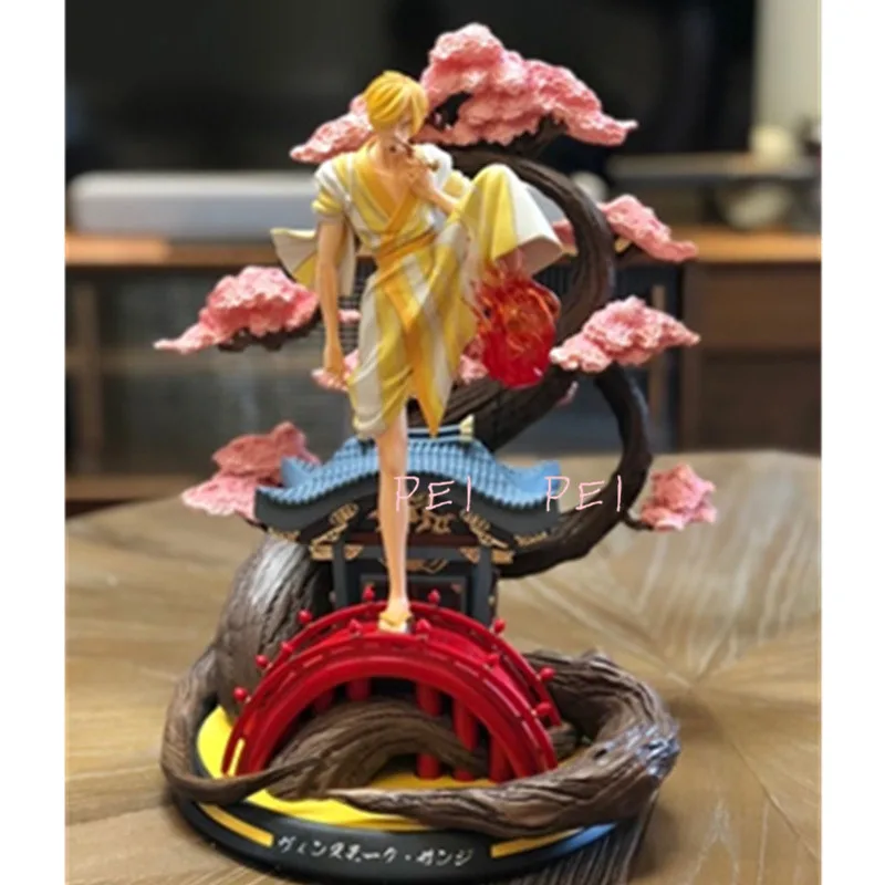 1/7 аниме одна деталь соломенная шляпа Пираты Vinsmoke Sanji GK статуя смола фигурка Коллекционная модель игрушки P1744