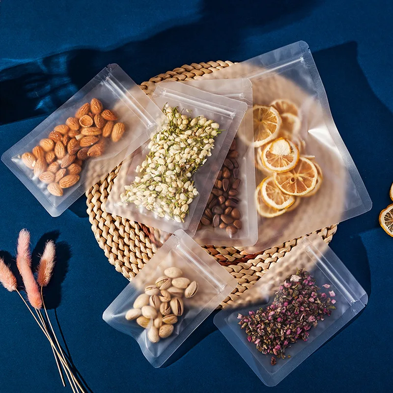 Generic Frosted Transparent Ziplock Bag Clear Plastic Storage Bag