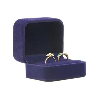 

Small Size LED Light Luminous Earring Ring Girl Gift Wedding Lovers Engagement Jewelry Box Display Holder For Propose Marriage