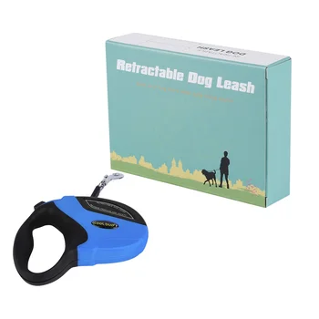 

Blue 3M 10 Feet Large Pet Dog Automatic Retractable Traction Rope Lead Leash Plastic + Nylon up to 15kg/33lbs