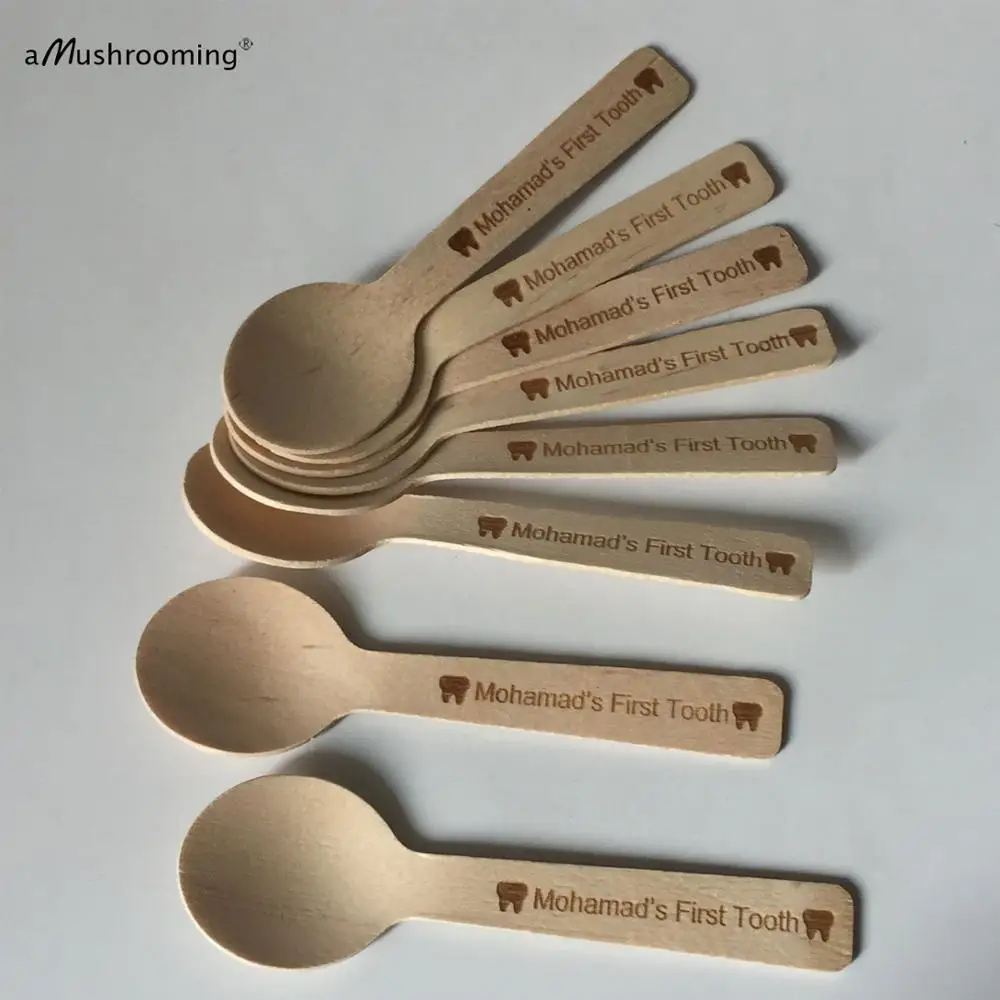 Custom Gift Spoon Great for Baby's First Tooth Party Teething Party
