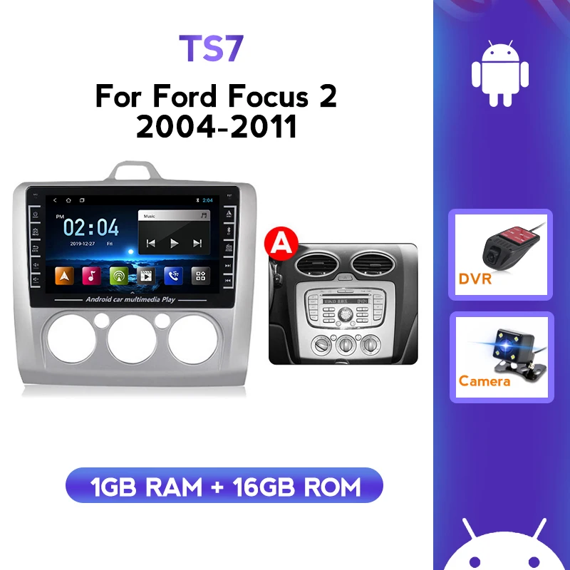 Car Radio Multimedia Player touch screen BT Mirror Link Android For Ford Focus MT 2004 2005 2006-2008 2009 2010 2011 2 DIN FM | Автомобили