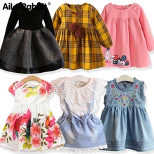 Для девочек черное платье принцессы осень Детская одежда платье для девочек детская одежда для девочек для детей 2-7 лет вечерние платья