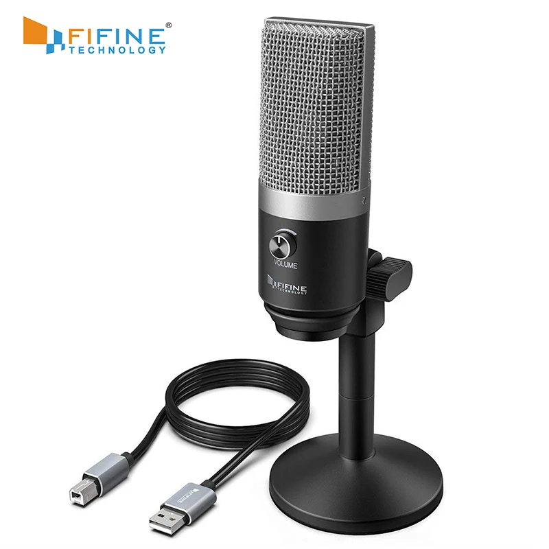 Microfono USB FIFINE per laptop e computer per la registrazione di  Streaming Voice overs Podcasting per Audio e Video K670