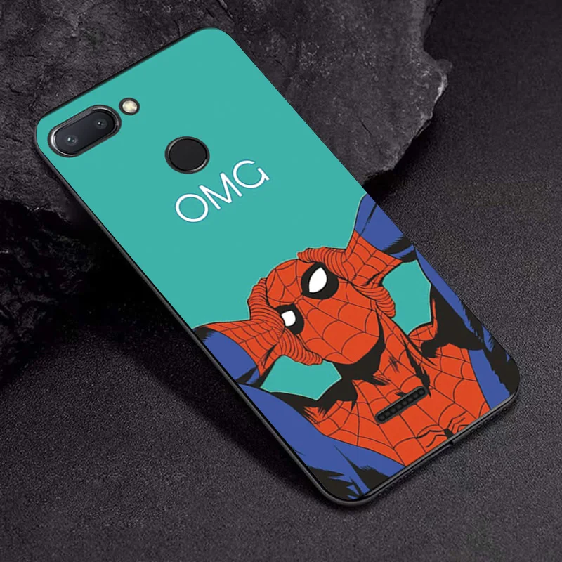 TPUBLK629 Чехол для Xiaomi Redmi 6A, чехол для Redmi 7A, 8A, 5A, 5, 6, 7, Marvel Comics, Черная задняя крышка из ТПУ на Note 8 Pro, Note 7, 6 Pro, чехлы для телефонов - Цвет: TPUBLK629