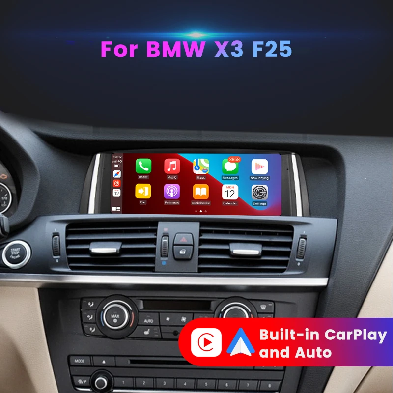 Wireless CarPlay Android Auto Car Multimedia Display Screen For BMW X3 F25 X4 F26 2011 2012 2013 2014 2015 2016 CIC NBT System | Автомобили