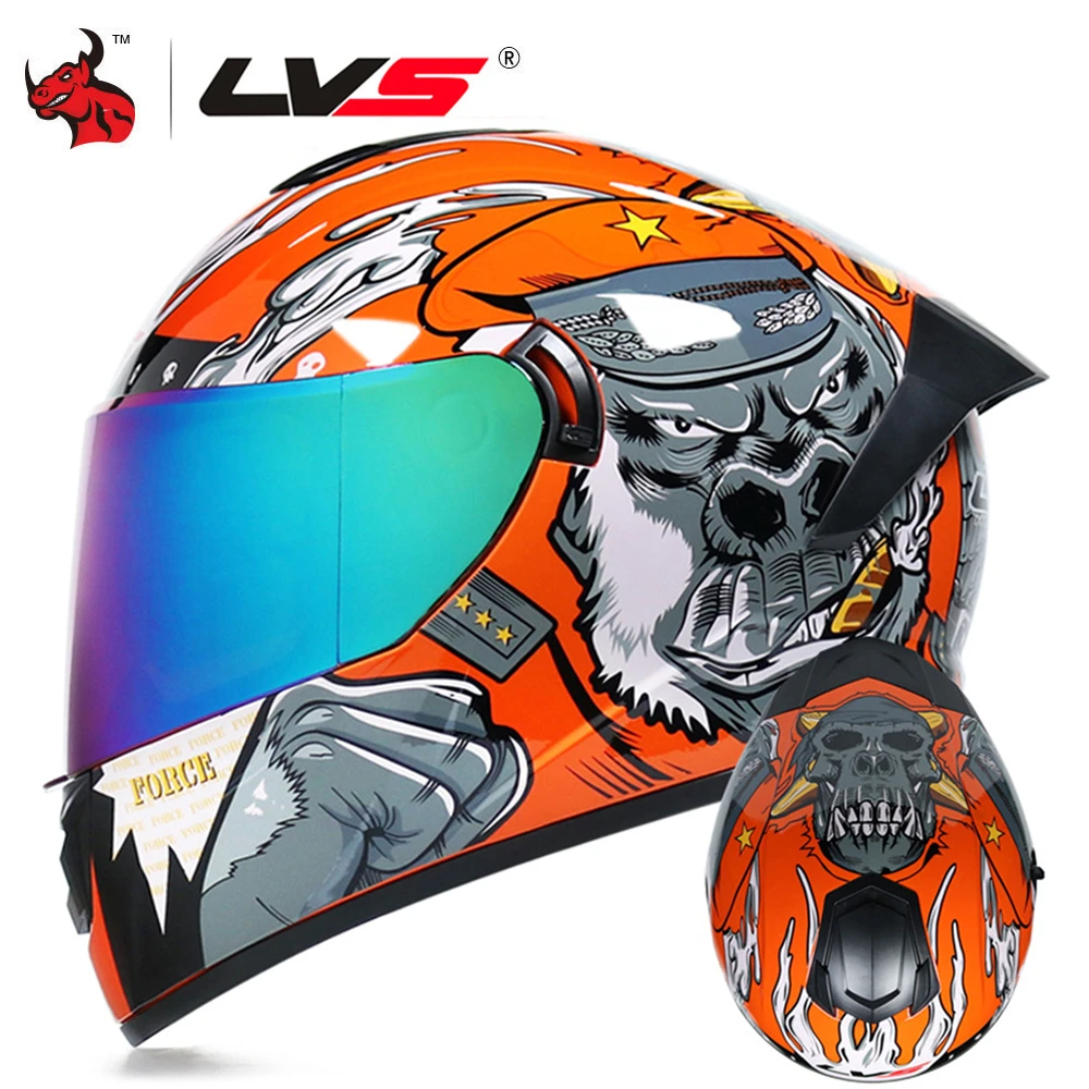 DOT Approved Motorcycle Helmet Off Road Full Face Double Lens Motocross