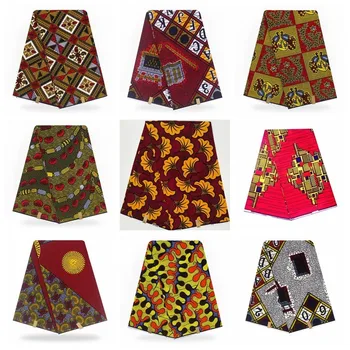 

Best Quality Veritable Pagne Real Wax Veritable Wax African Printed Fabric 100% Cotton African Nigerian Lace Fabrics ASO EBI