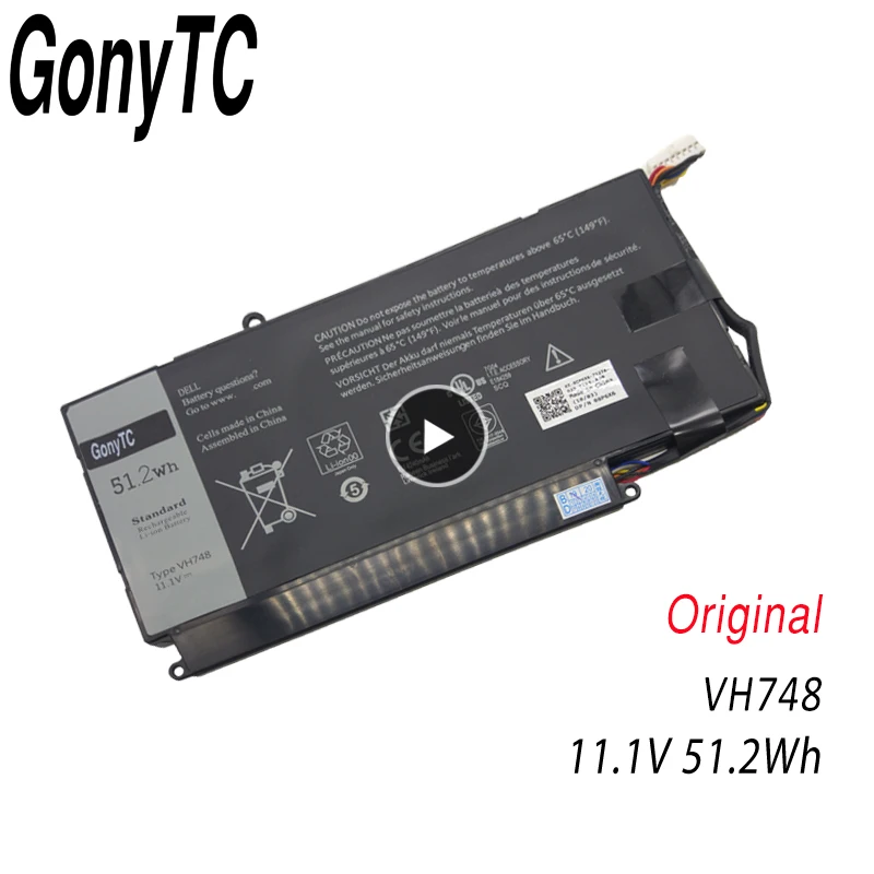 Оригинальный VH748 Аккумулятор для ноутбука DELL Vostro 5460 5470 5560 14 5480 Inspiron 5439 V5460D 1308 1318 5470D