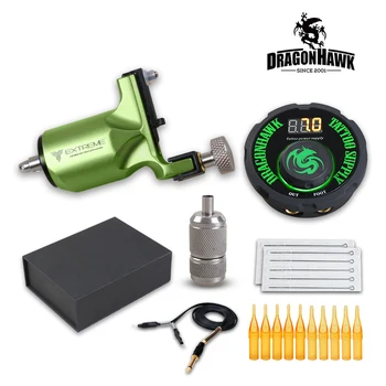

Rotary Machine Tattoo Kit Needles Grip Tips Set LCD Mini Power Equipment Supplie