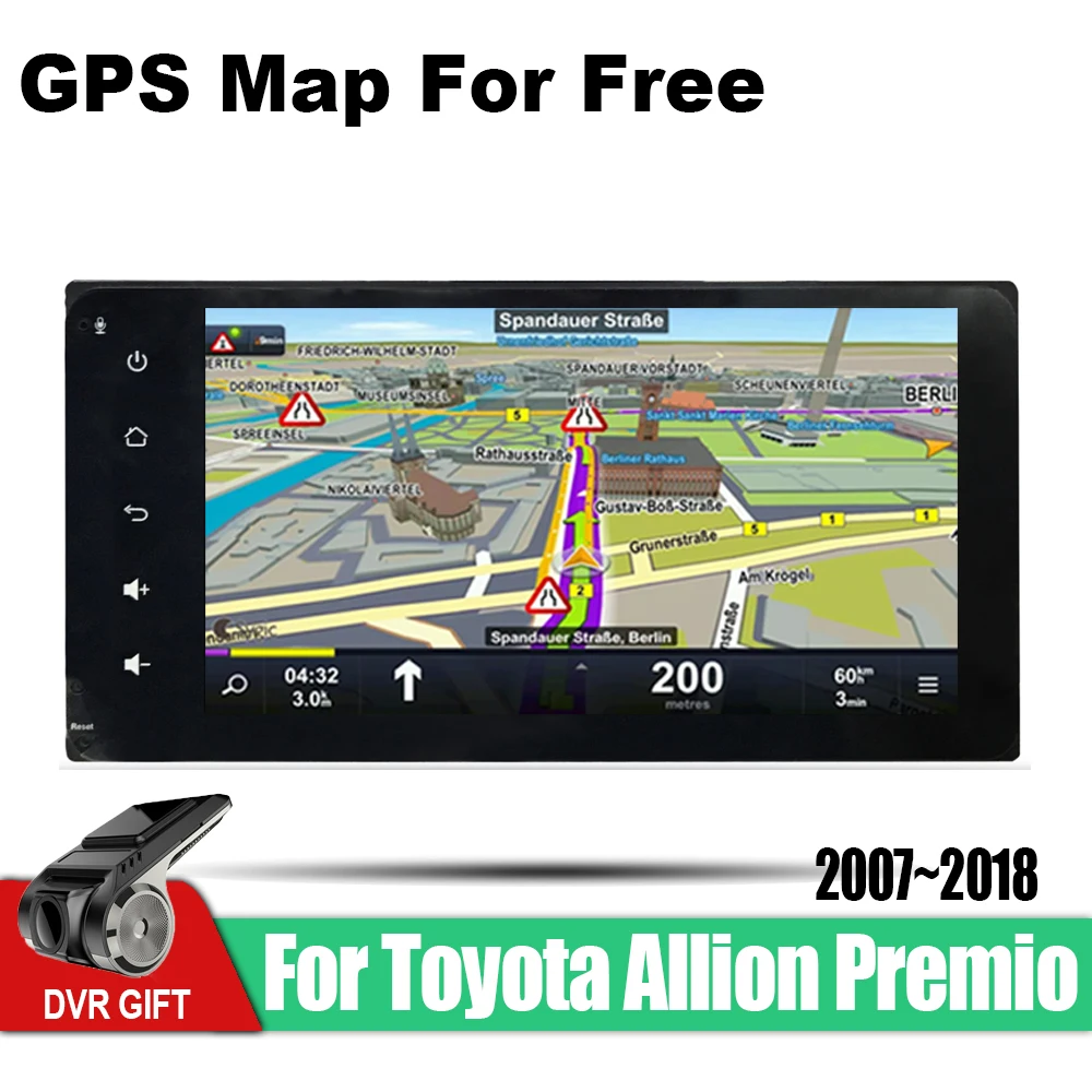 Автомобильный мультимедийный плеер ZaiXi Android GPS для Toyota Allion премио 2007 ~ 2018
