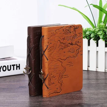 

PU Leather Vintage A5 Hardcover Notebook European Retro Style Design Journal Notebook Office School Supplies Sketchbook Notepad