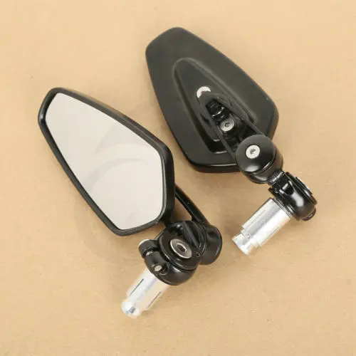 

Universal Motorcycle Bike CNC Aluminum 7/8" 22mm Handlebar Bar End Rearview Side Mirrors