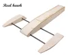 RC Speed Boat 495mm Wooden Sponson Outrigger Shrimp Racing Boat Model Building Kits Radio Remote Control Speedboat 1