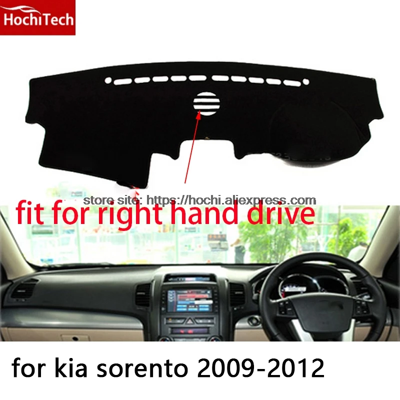 type 2 Для kia sorento 2009- коврик для приборной панели с правым приводом защитная накладка для автомобиля-Стайлинг обновление интерьера клейкий коврик продукты - Название цвета: type 2
