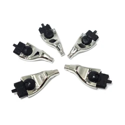 Magyfosia Nickel Silver Mach 3 Razor Head Connector for DIY Shaving Handle Holder and 3 Layer Beard Blades Adapter