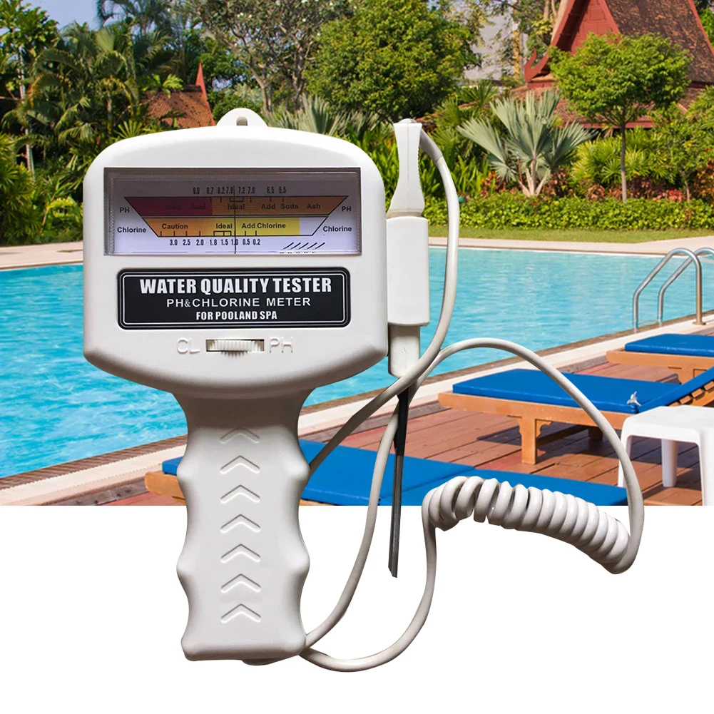 

Swimming Pool Tool Water Quality Tester Practical Spa Level Accurate Plastic Aquarium Hanging Measuring PH/CL Meter Detector