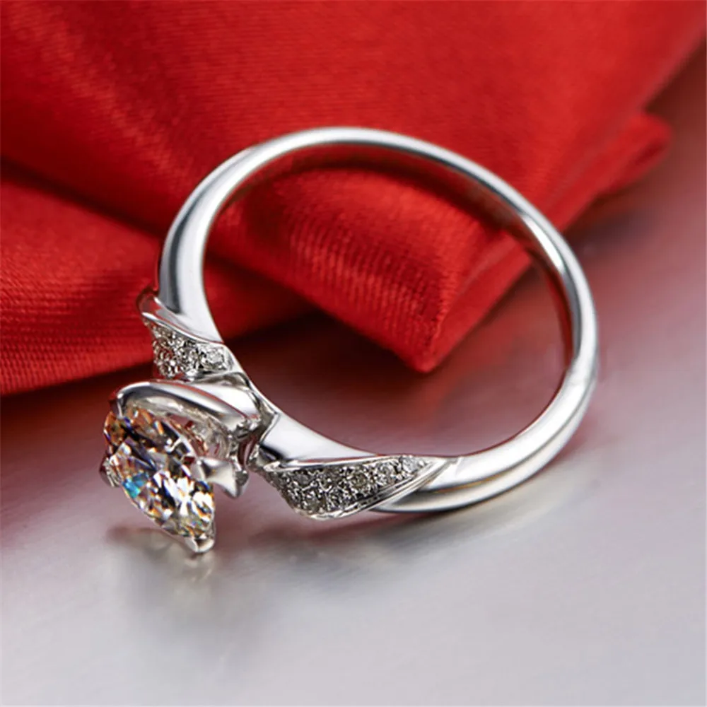 Камень Аметист модное серебряное кольцо с синим сапфиром Серебро 925 ювелирные изделия обручальные кольца кольцо с аквамарином для женщин Новинка