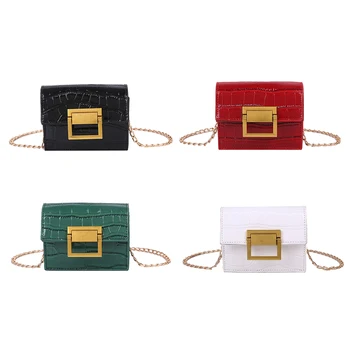 

Stone Pattern Leather Messenger Bag Fashion Women Wallet Chain Shoulder Handbags Chain Elegant Crossbody Shoulder Bag