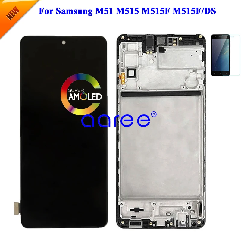 

Супер AMOLED LCD для Samsung M51 M515 LCD для Samsung M51 M515F LCD экран сенсорный дигитайзер сборка