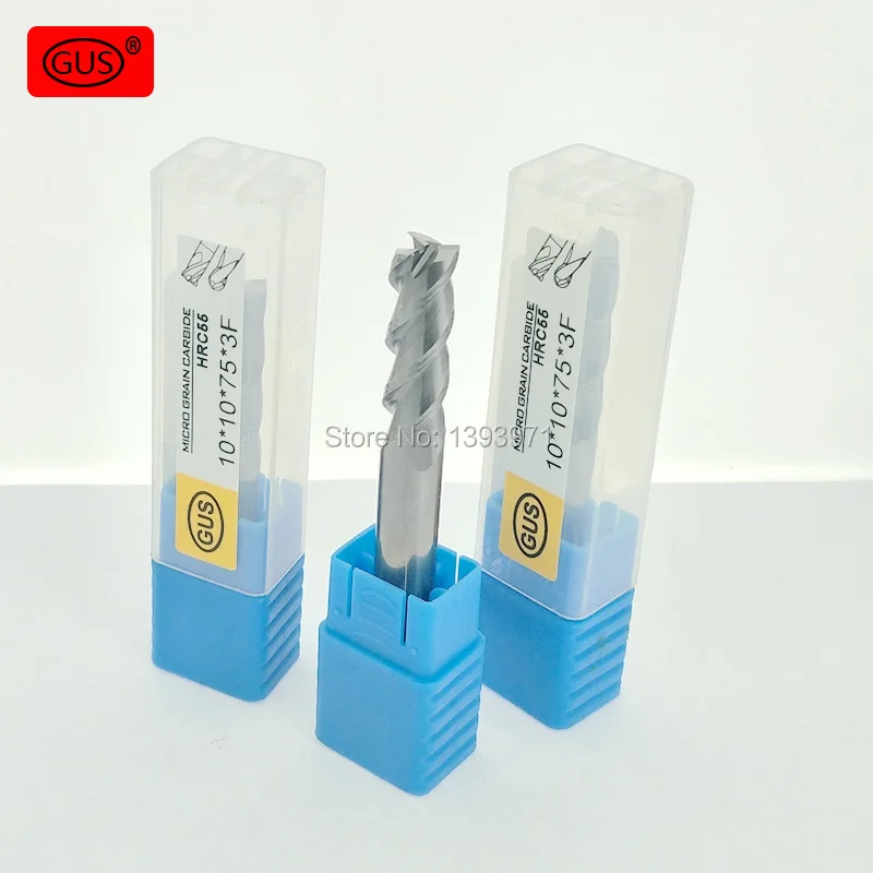

HRC55 1 2 3 4 5 6 8 10 12mm 3F End mill solide carbide Endmills Milling Cutter Alloy Tungsten Steel Tool By Aluminum Cnc Maching