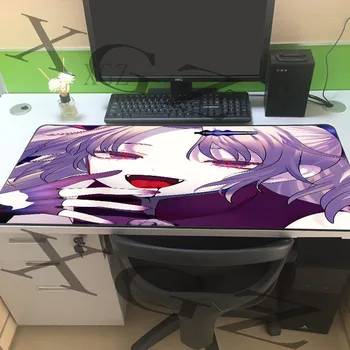 

XGZ Large Mouse Pad Black Locking Edge Anime Girl Avatar Custom Office Computer Desk Mat Rubber Slip for Lol Csgo Gamer XXL