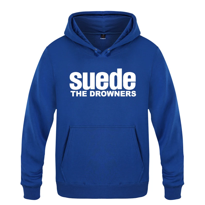 THE DROWNERS SUEDE Rock Band толстовки мужские мужские с капюшоном флисовый пуловер толстовки - Цвет: LAY BAT