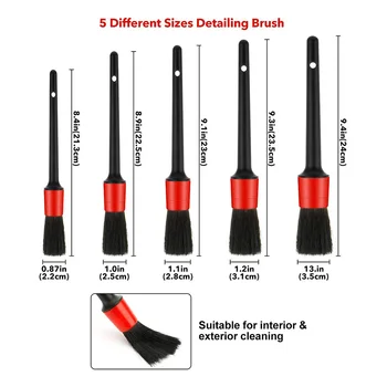 

Replaces Car Detailing Brush Kit Parts Sponge Wash gloves 12pcs/kit Vehicle