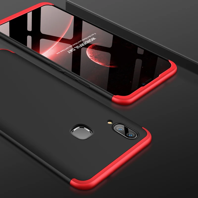 VIVOY85 Роскошный чехол на 360 градусов для VIVO Y85 чехол s с закаленным стеклом полное покрытие для VIVO Y85 Y 85 чехол для телефона 6,26''