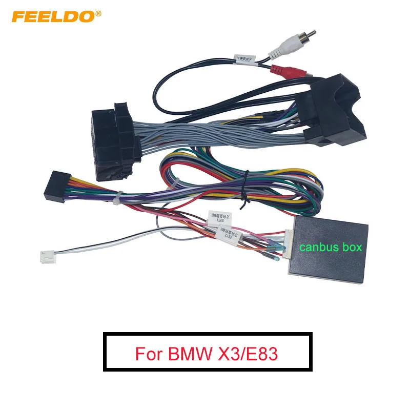 Автомобильный 16-контактный адаптер проводки FEELDO с Canbus для BMW X3/E83(06-10) | Автомобили