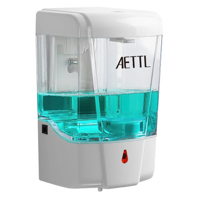 Wall-Mounted Automatic Induction Soap Dispenser, Foam Dispenser, Kitchen and Bathroom, 600ml