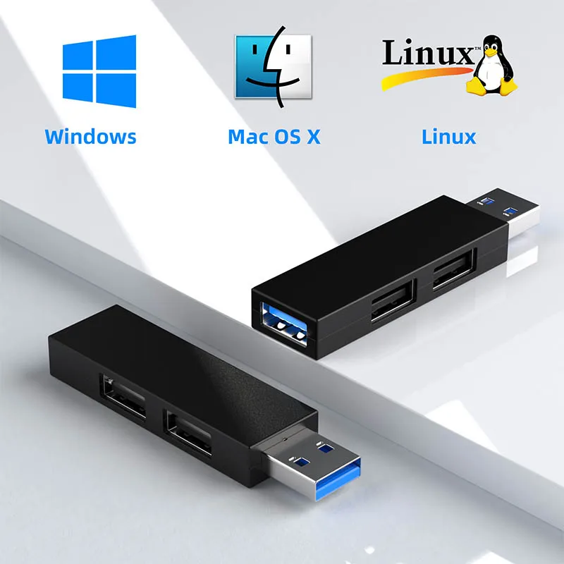 Разветвитель с 3 портами USB 2 0/3.0 высокоскоростной разветвитель для ноутбуков ПК
