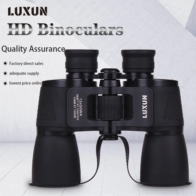 Военный бинокль высокого разрешения LUXUN 12x50 телескоп для наблюдения за птицами и