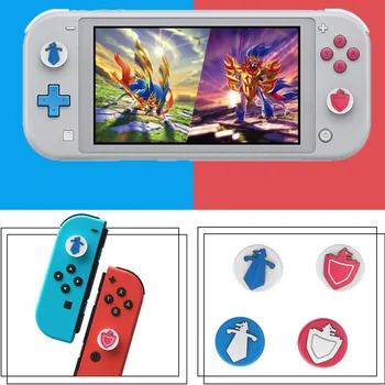 

Thumb Stick Grip Cap Joystick Cover Thumbstick Case For Pokemon Sword/Shield Nintend Switch Lite NS Joy-Con Controller Gamepad