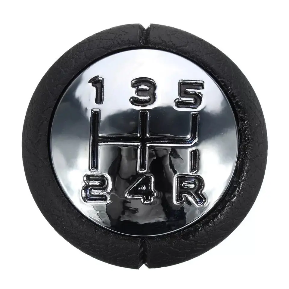 Car Gear Shifter Knob Leather Stick Car Gear Shifter Manual 5 Speed Shift Lever For Peugeot 106 206 306 406 107 207 307