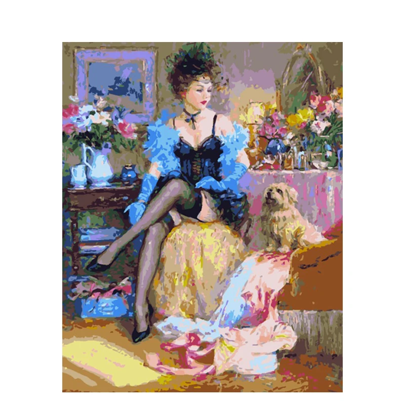 Набор для раскрашивания по номерам сделай сам красивые подарочные наборы женщин