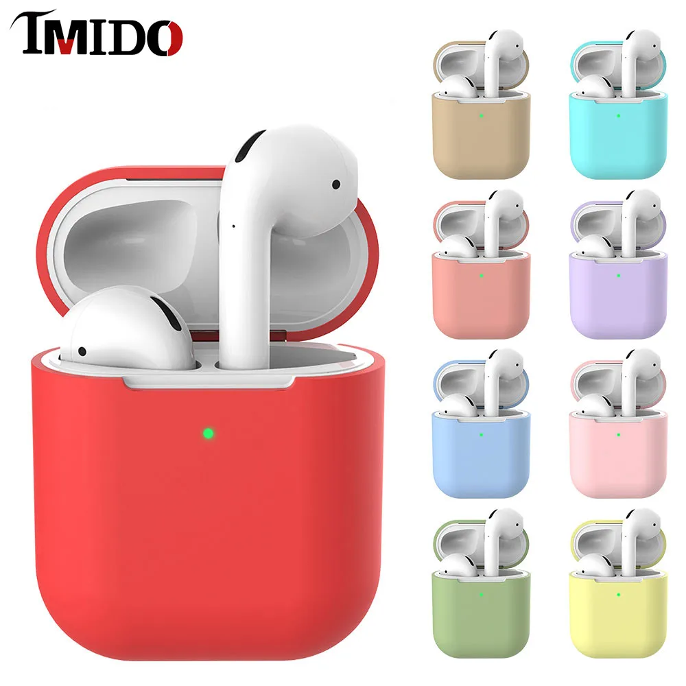 Роскошные силиконовые защитные чехлы для Apple Airpods крышка Беспроводная Bluetooth наушники чехол для Apple Airpods 2 зарядная Коробка Чехол
