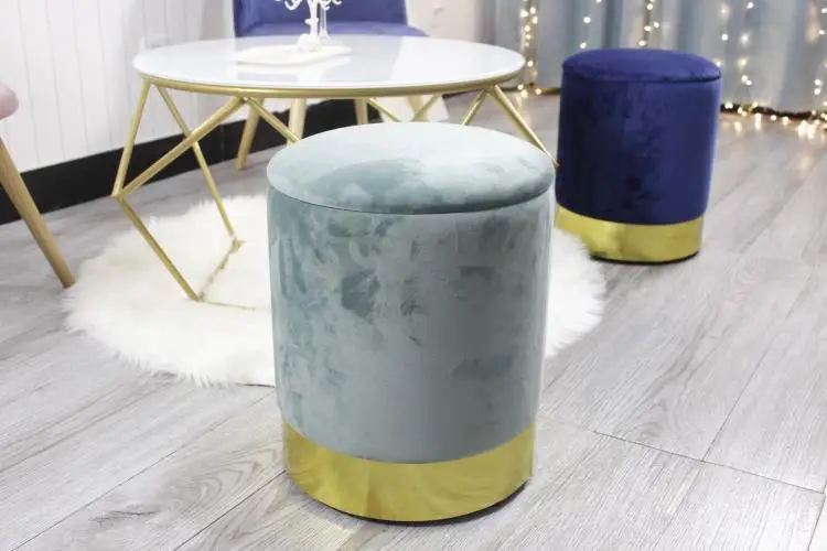 style4 Скандинавский табурет, домашний журнальный столик, табурет, диван для гостиной, креативная обувь для переодевания, табурет, модный табурет для хранения косметики 41 см X 35 см - Цвет: style4