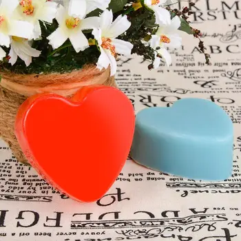 

DIY Silicone Soap Mold For Soap Making 3D 6 Forms Heart Shaped Soap Mould Handmade Bathroom Kitchen Soap Mold