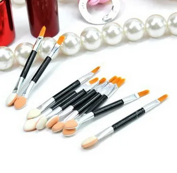 

by ems or dhl 200sets 10pcs/set make up brushes Makeup Double-end Eye Shadow Eyeliner Brush Sponge Applicator Tool