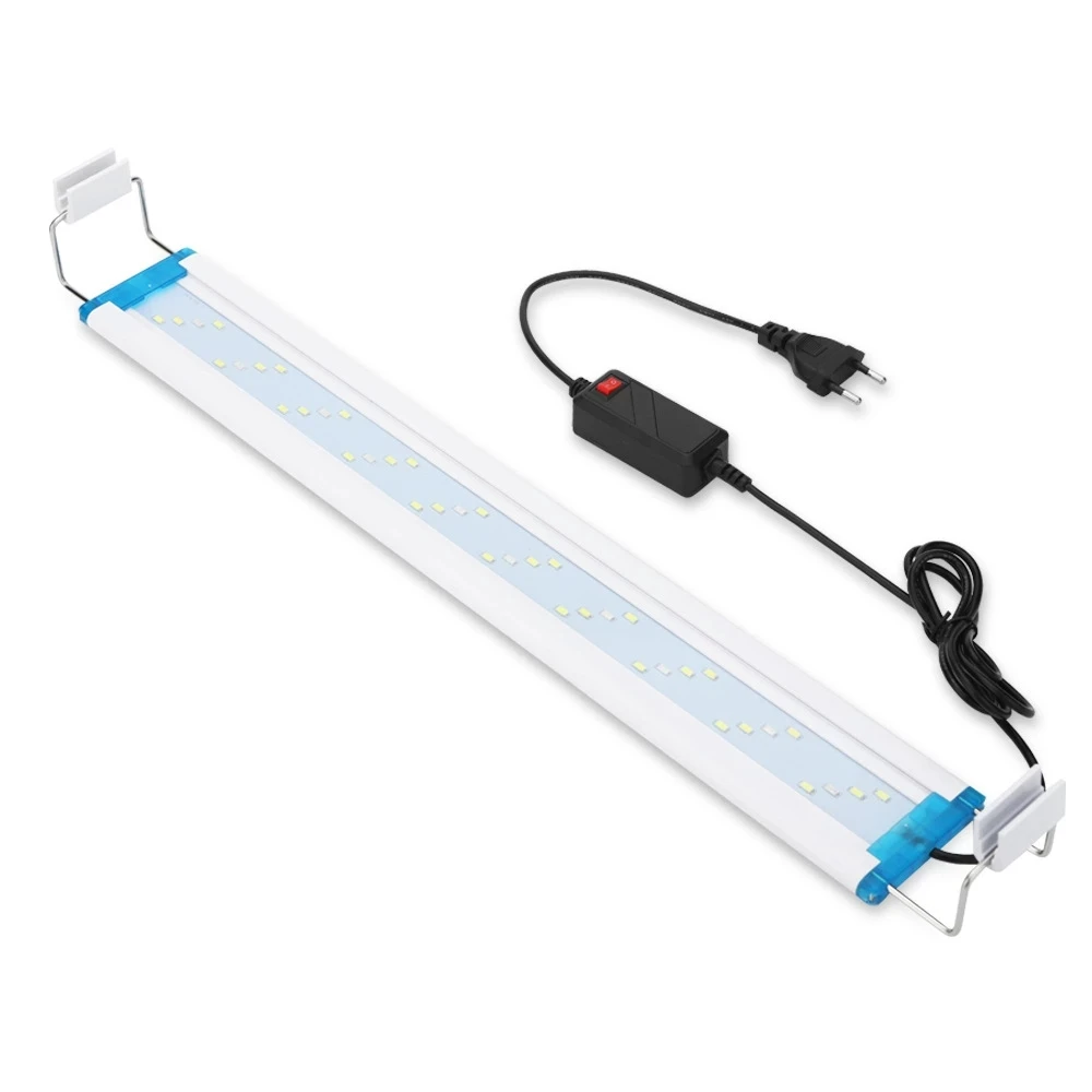Tanie NICREW Ultra cienkie oświetlenie LED do akwarium lampa roślina wodna 18-75cm rozciągliwa sklep