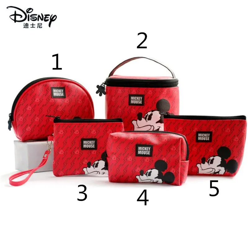 Disney Микки Маус мультфильм сумка Мода для женщин монета кошелек портмоне портативный Мумия уход за ребенком хранения косметики водонепроницаемый сумки - Цвет: 2