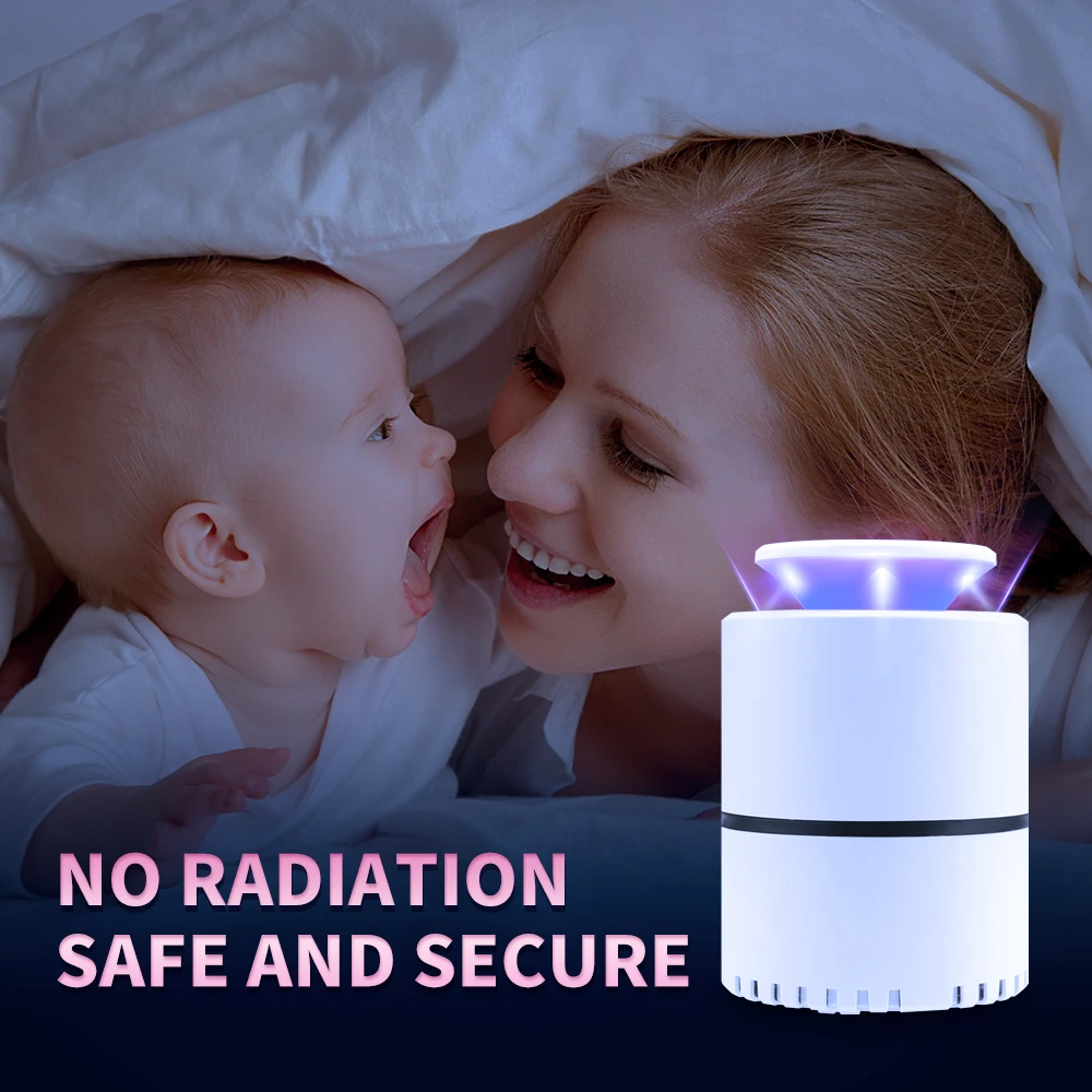 

USB Mute Radialess Mosquito killer Light LED UV Pest Insect Fly Trap 5V Night Light LED Insect Killer Bug Zapper Mosquito Trap
