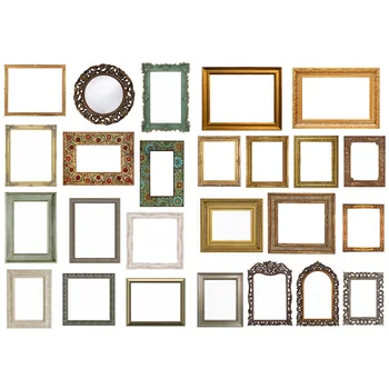 

1 PCS Vintage Painting Frame Precut Cute Aesthetic Bullet Journal Stickers Scrapbooking Stationery Sticker Flakes Art Supplies