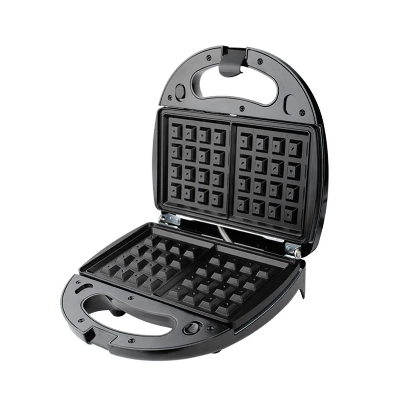 Electric Pancake Maker Waffle Sandwich Maker Breakfast Baking Mold Machine For Tubes Grill Bread Pressing Toaster Kitchen 750W