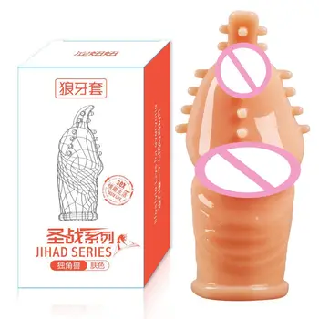Penis Sleeve Imitating Penis Enlargement Adult Erotic Sex Toys For Men Couples Condoms Male Cock Extender Dildo Enhancer Sexshop 6