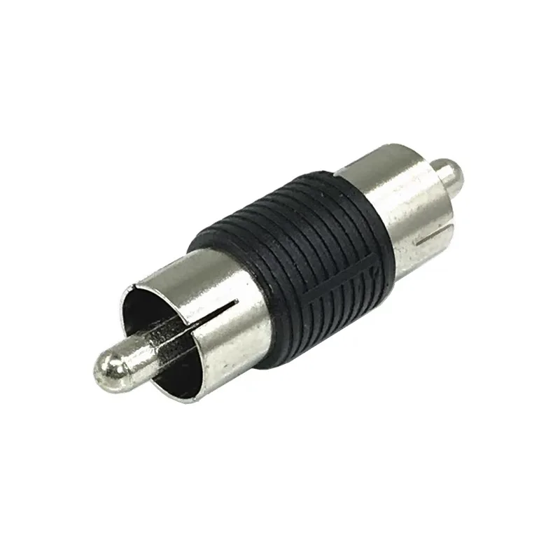 OwlCat 1Pcs Straight AV RCA Male to RCA Male Cable Connector for Video Surveillance IP Camea Audio Microphone Connection