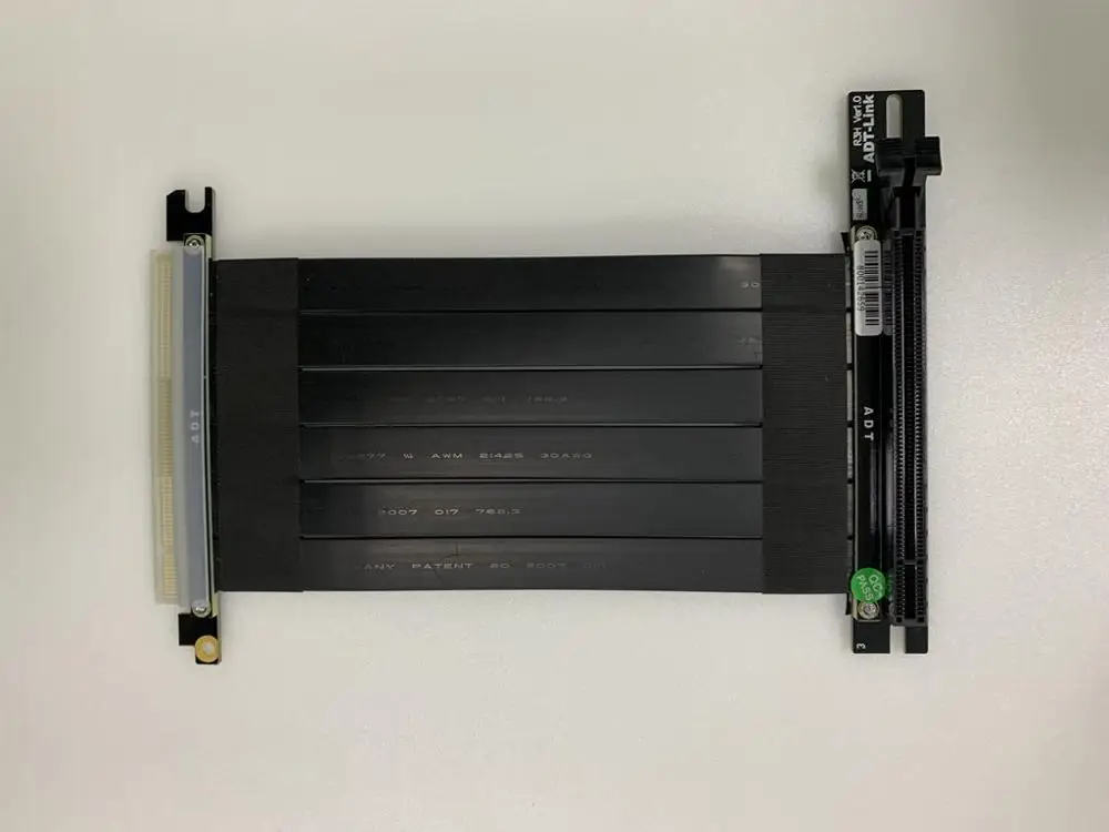 PCI extension cable FormulaMod Fm-ZJYCX, вертикальный держатель видеокарты с удлинительным кабелем, фиксированный GPU вертикальный, встроенный кронштейн поворотного кулака PCI-E - Цвет лезвия: PCI extension cable